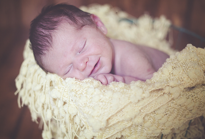 sweet smile newborn photography