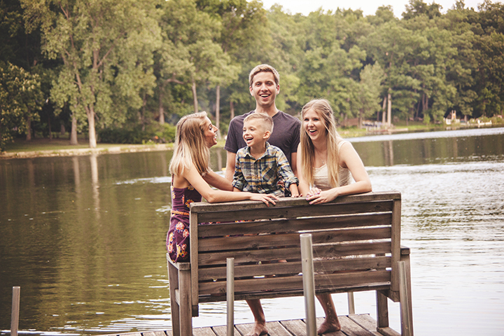 family lakefront session