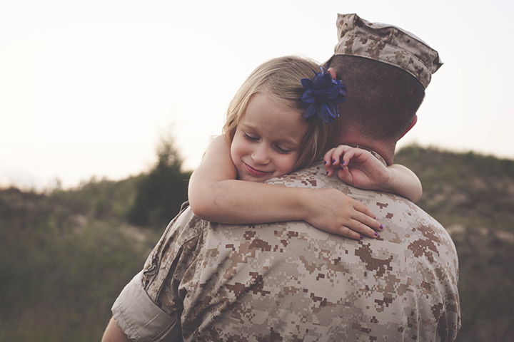 Military father session